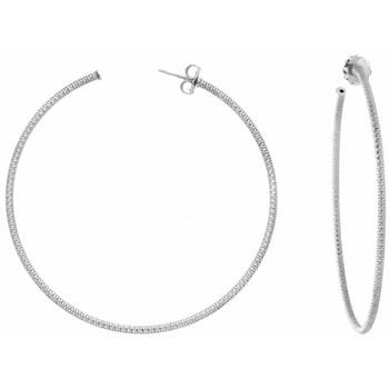 Boucles oreilles Orusbijoux Boucles D'oreilles Créoles Argent Rhodié M...