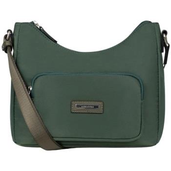 Sac Bandouliere Hexagona Sac porte travers Ref 63706 Vert sapin 26*21*...