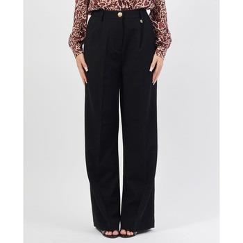 Pantalon Yes Zee Pantalon chino noir avec élastique