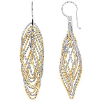 Boucles oreilles Orusbijoux Boucles D'oreilles Argent Diamanté Doré Rh...