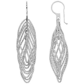 Boucles oreilles Orusbijoux Boucles D'oreilles Argent Diamanté Rhodié ...