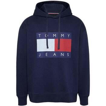 Sweat-shirt Tommy Jeans Flag Badge Relaxed Hoodie Dark Night Navy Mela...