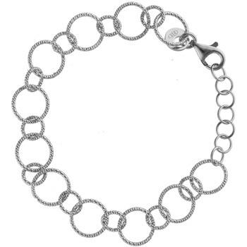 Bracelets Orusbijoux Bracelet Argent Rhodié Cercles Diamantés