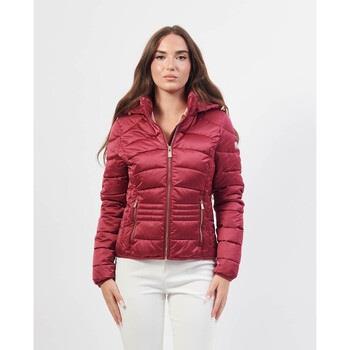 Blouson Yes Zee veste matelassée fuchsia à capuche