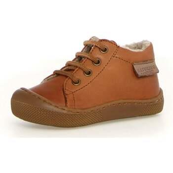 Bottines enfant Naturino Bottillons Barefoot Fourrés Amur Cognac