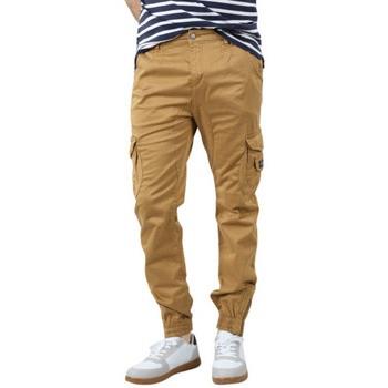 Pantalon Deeluxe Pantalon Cargo homme Garden Camel