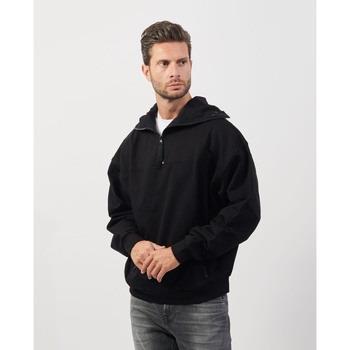 Sweat-shirt BOSS Sweat noir avec capuche et zip