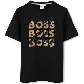 T-shirt enfant BOSS Tee shirt junior noir J51200/09B