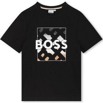 T-shirt enfant BOSS Tee shirt junior noir J51219/09B