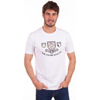 T-shirt Camberabero Tee-shirt manches courtes avec broderie blanc