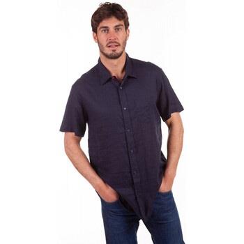 Chemise Camberabero Chemise manches courtes unie bleu marine