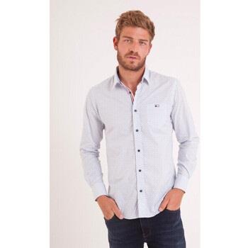 Chemise Camberabero Chemise manches longues imprimés blanc