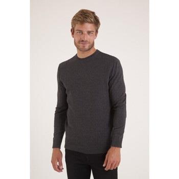 Pull Camberabero Pull col rond uni gris avec coudières