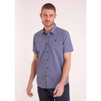 Chemise Camberabero Chemise manches courtes unie bleu marine