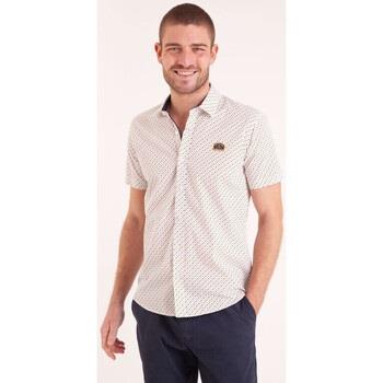 Chemise Camberabero Chemise manches courtes blanche à imprimé exclusif