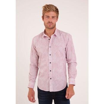 Chemise Camberabero Chemise en popeline de coton fleuri rose