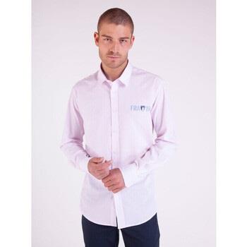 Chemise Camberabero Chemise manches longues broderie poitrine rose