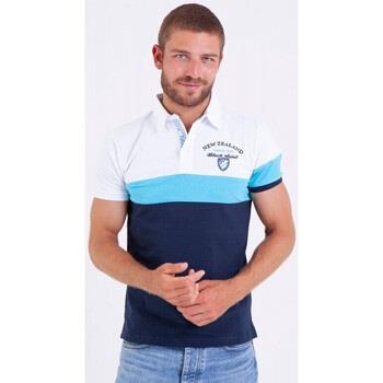 T-shirt Camberabero Polo colorblock manches courtes