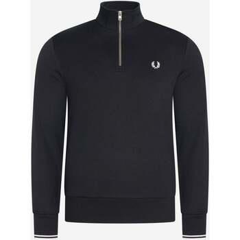 Pull Fred Perry Sweat demi-zippé - noir