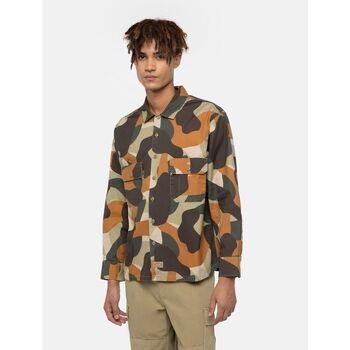 Chemise Dickies CAMO WORK SHIRT-0IP IMPERIAL GREEN