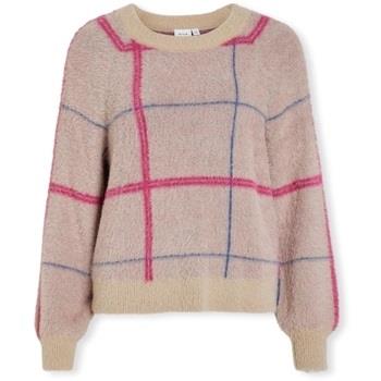 Pull Vila Hallo New Knit - Doeskin/Bijou Blue