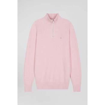 Sweat-shirt Eden Park Pull demi-zip rose