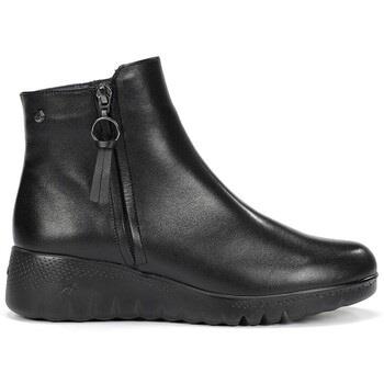 Bottines Fluchos BOTÍN NEGRO DE PIEL CON CUÑA LIVE F2100