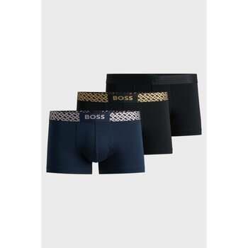 Caleçons BOSS Lot de 3 boxers noirs et bleus