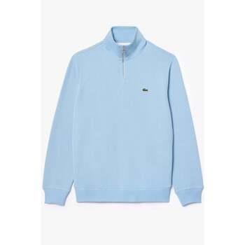 Sweat-shirt Lacoste Pull demi-zip bleu