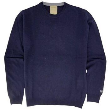 Pull Woolrich Pull Lambswool Crewneck Homme Melton Blue