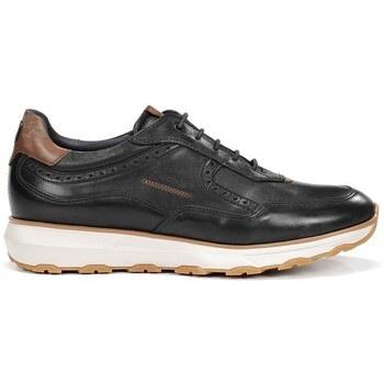 Baskets Fluchos ZAPATILLAS DE PIEL PARA HOMBRE NEGRAS WALTER F2082