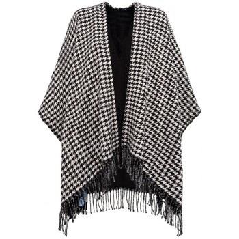 Echarpe Blugirl Poncho pied-de-poule avec broche