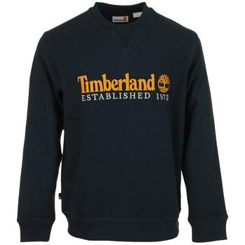 Pull Timberland Logo Brush Back Crew Neck