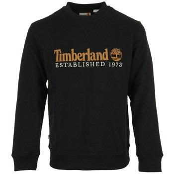 Pull Timberland Logo Brush Back Crew Neck