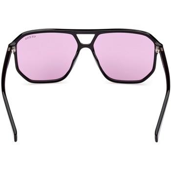 Lunettes de soleil Guess GU8276 Lunettes de soleil, Noir/Violet, 58 mm