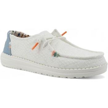 Chaussures HEYDUDE Wendy Boho Sneaker Vela White Crochet 40054-1KF