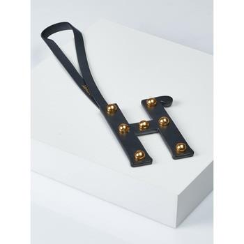 Porte clé Burberry Pendentif lettre noir