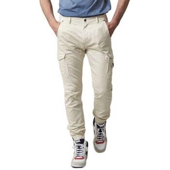 Pantalon Deeluxe Pantalon Cargo homme crème GARDEN