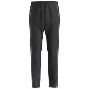 Pantalon BOSS BAS DE SURVÊTEMENT NOIR HADIM 1 EN COTON MÉLANGÉ AVEC R