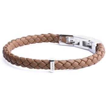 Bracelets Gemini Bracelet homme Gemini Una Light Brown M-L