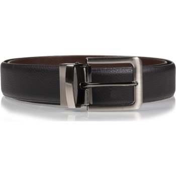 Ceinture Isotoner Ceinture Homme 2 en 1 Grainé Noir/Marron