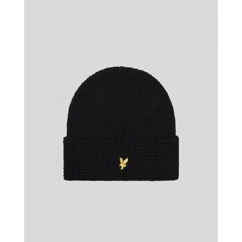 Chapeau Lyle &amp; Scott HE2105A WAFFLE BEANIE-Z86. BLACK