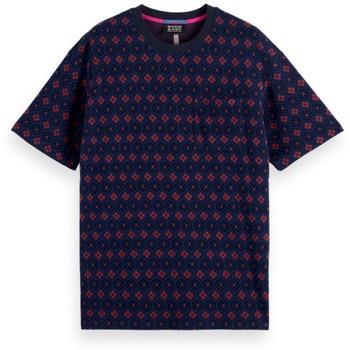 T-shirt Scotch &amp; Soda - RELAXED FIT JACQUARD TSHIRT