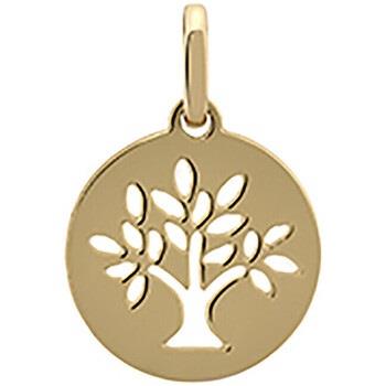 Pendentifs Brillaxis Médaille mini arbre de vie or jaune