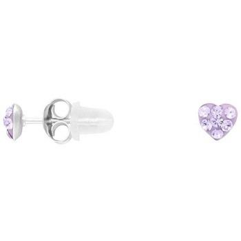 Boucles oreilles Cleor Boucles d'oreilles en argent 925/1000 et crista...