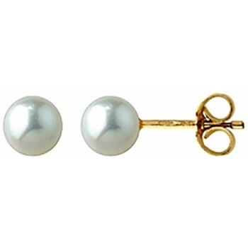 Boucles oreilles Brillaxis Boucles d'oreilles perles de cultures or 4,...