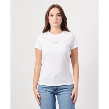 T-shirt BOSS T-shirt en coton avec logo sur le devant