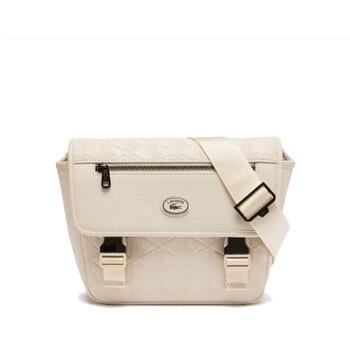 Sac bandoulière Lacoste PETIT SAC MESSENGER NOMOGRAMME BEIGE