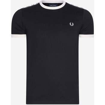 T-shirt Fred Perry T-shirt à bandes - noir