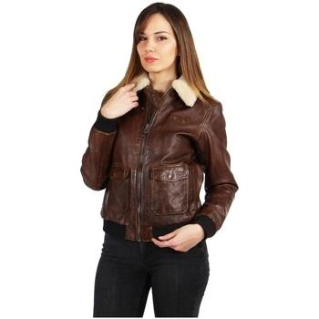 Blouson Daytona Blouson en cuir Femmes Lamb Paolo ref 50145 Cognac